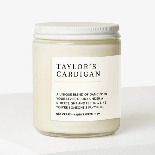 Taylor's Cardigan Candle (gardenia • violet • cashmere)