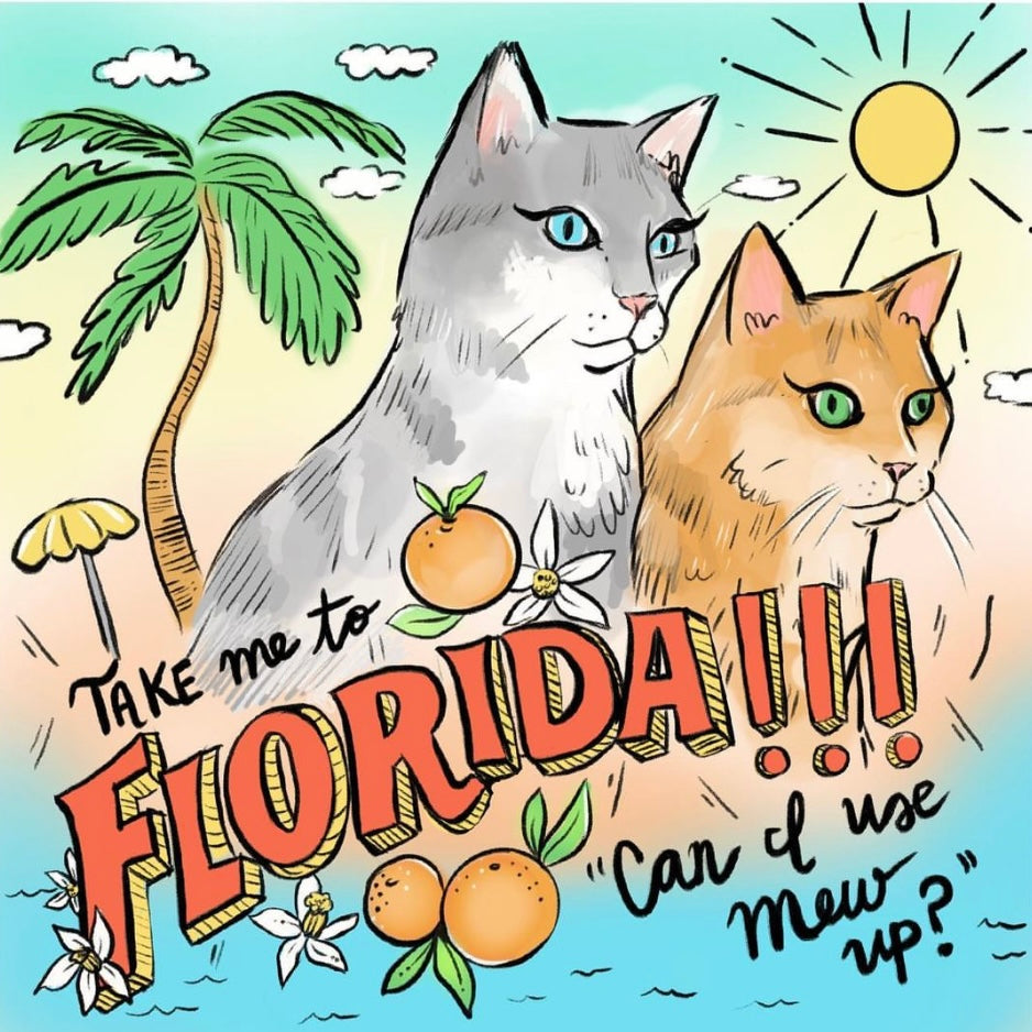 Swiftie Cat “Florida!” Sticker