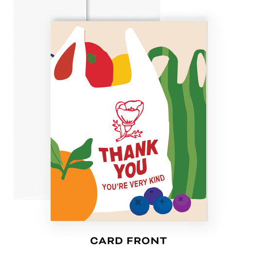 Grocery Bag Thank You Card