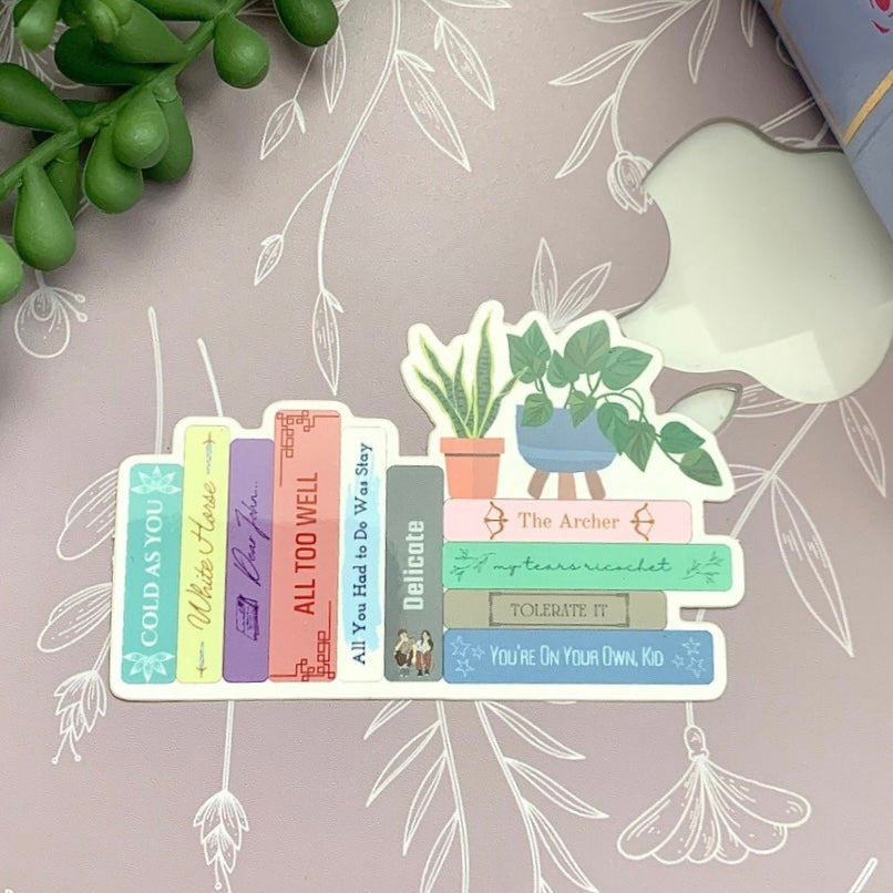Taylor Swift Track 5 Songs as Books Sticker