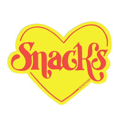 Snacks Heart Sticker