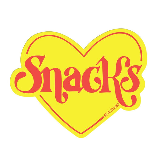 Snacks Heart Sticker
