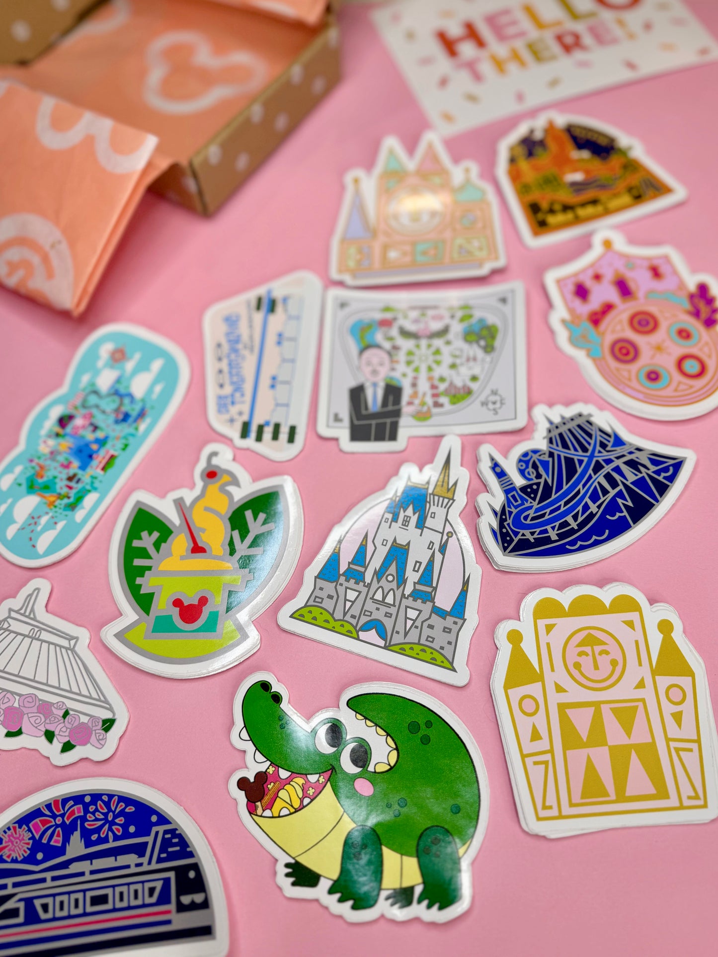 Small World Pastel Sticker