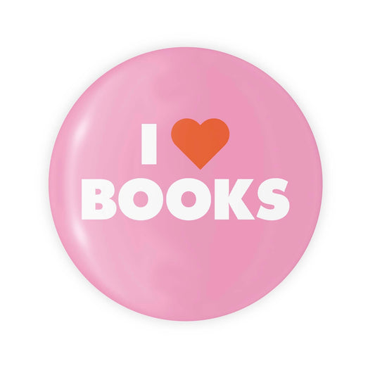 I Love Books Button