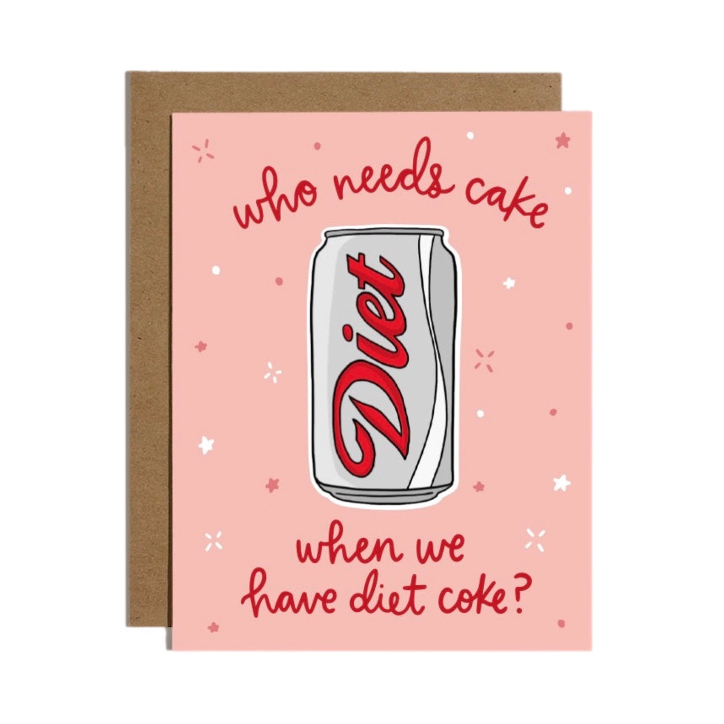 Diet Soda Sticker Card