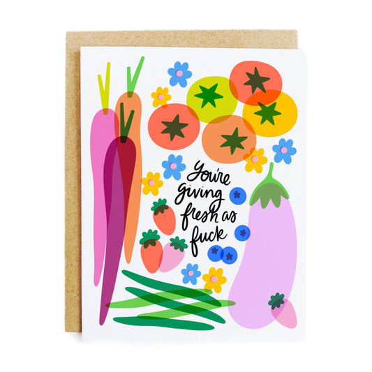 Fresh As Fuck Produce Card