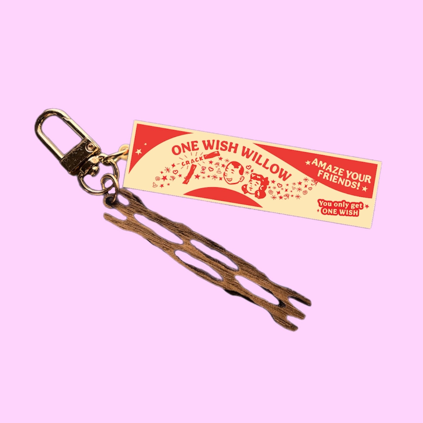 One Wish Willow Keychain
