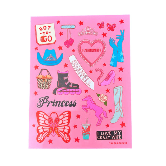 Midwest Princess Sticker Sheet