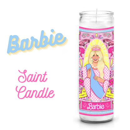 Saint Barbie Candle