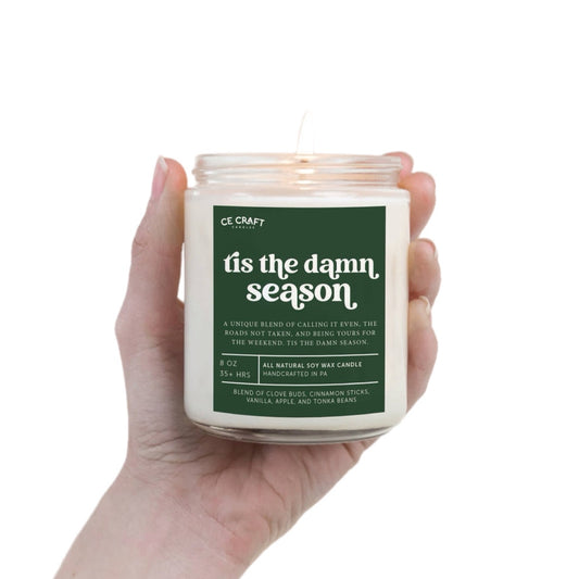 Tis the Damn Season Candle (cinnamon • vanilla • apple)