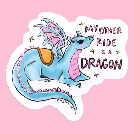 My Other Ride Is A Dragon Jumbo Bumper Sticker