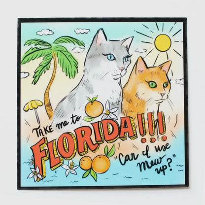 Swiftie Cat “Florida!” Sticker