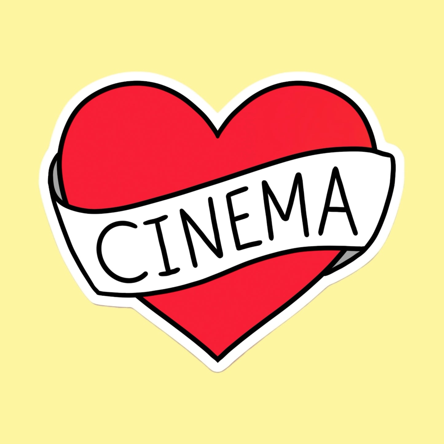 Cinema Heart Sticker