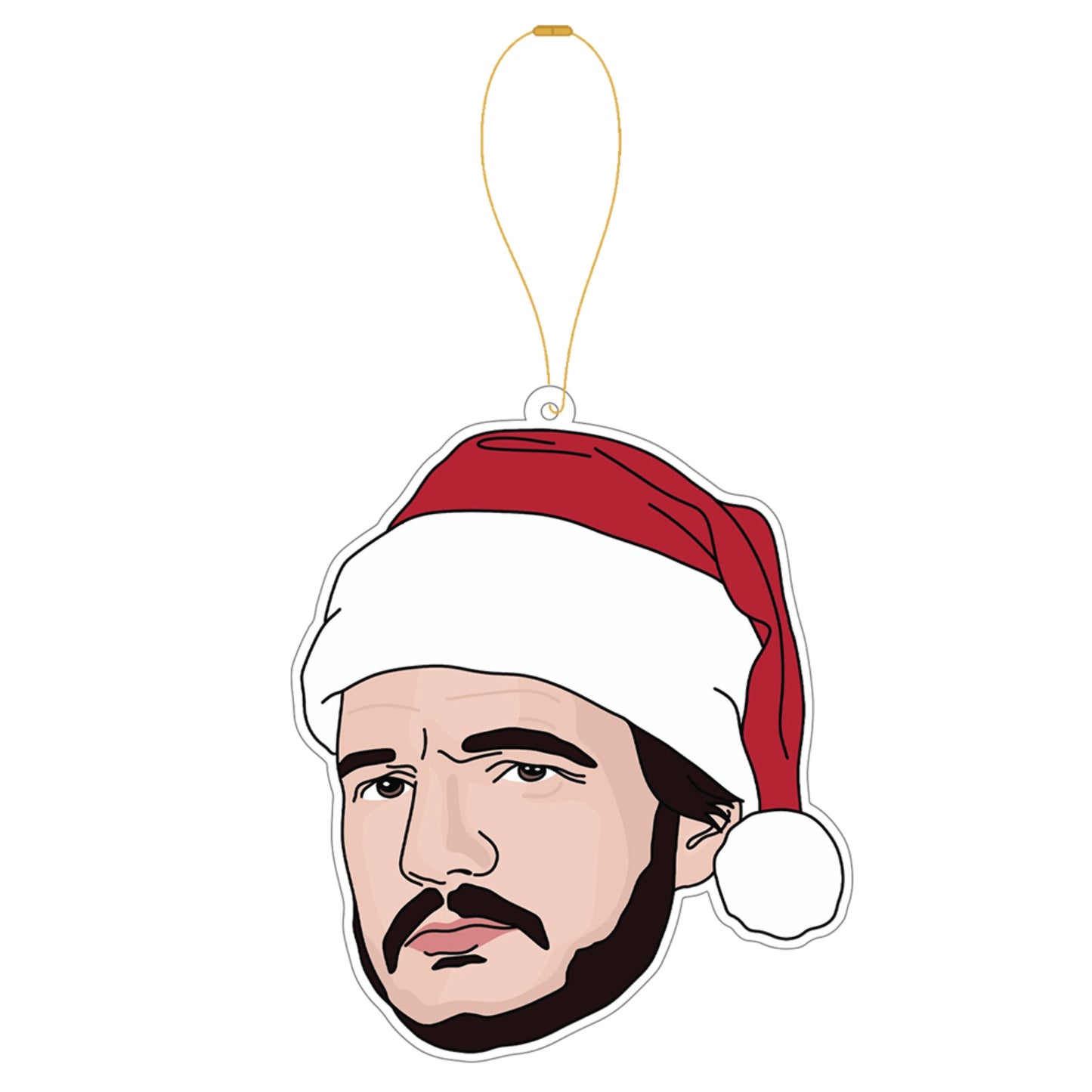 Pedro Pascal Acrylic Christmas Ornament