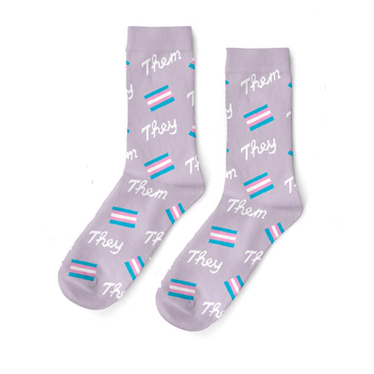 They/Them Crew Socks (Large)