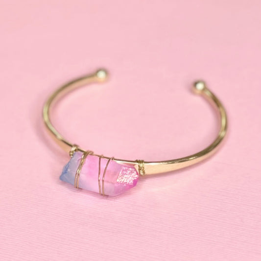 Aura Quartz Crystal Bracelet