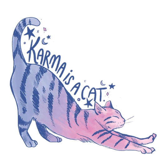 Karma is a Cat Sticker