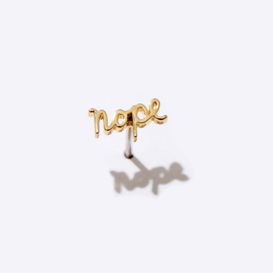 Nope Stud Single Earring