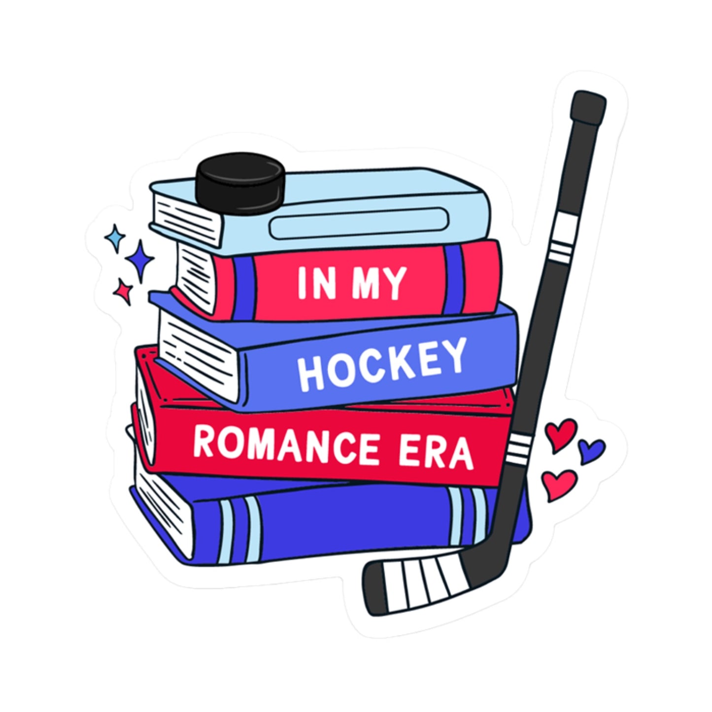 In My Hockey Romance Era Books Sticker