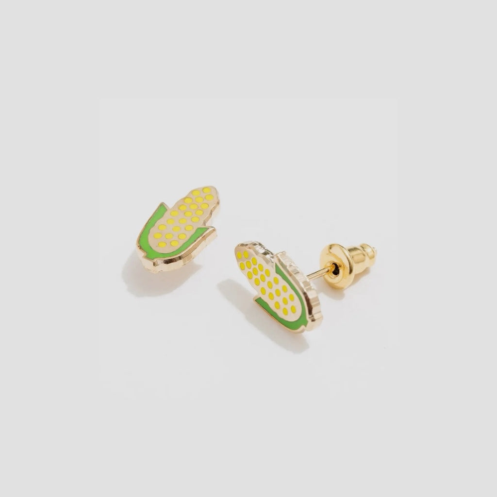 Corn on the Cob Stud Earrings