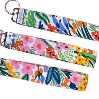 Wristlet Keychain: Bright Blooms