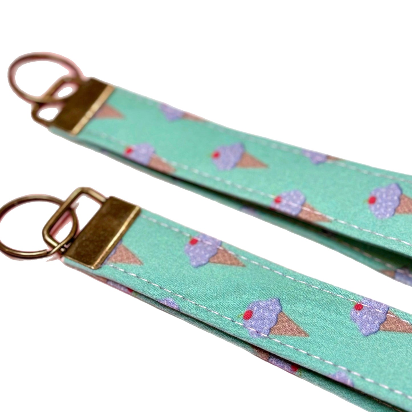 Wristlet Keychain: Ice Cream Cones