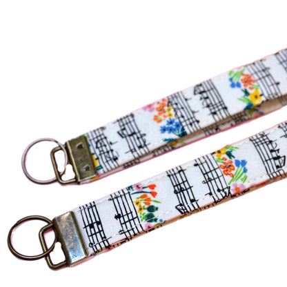 Wristlet Keychain: Sheet Music