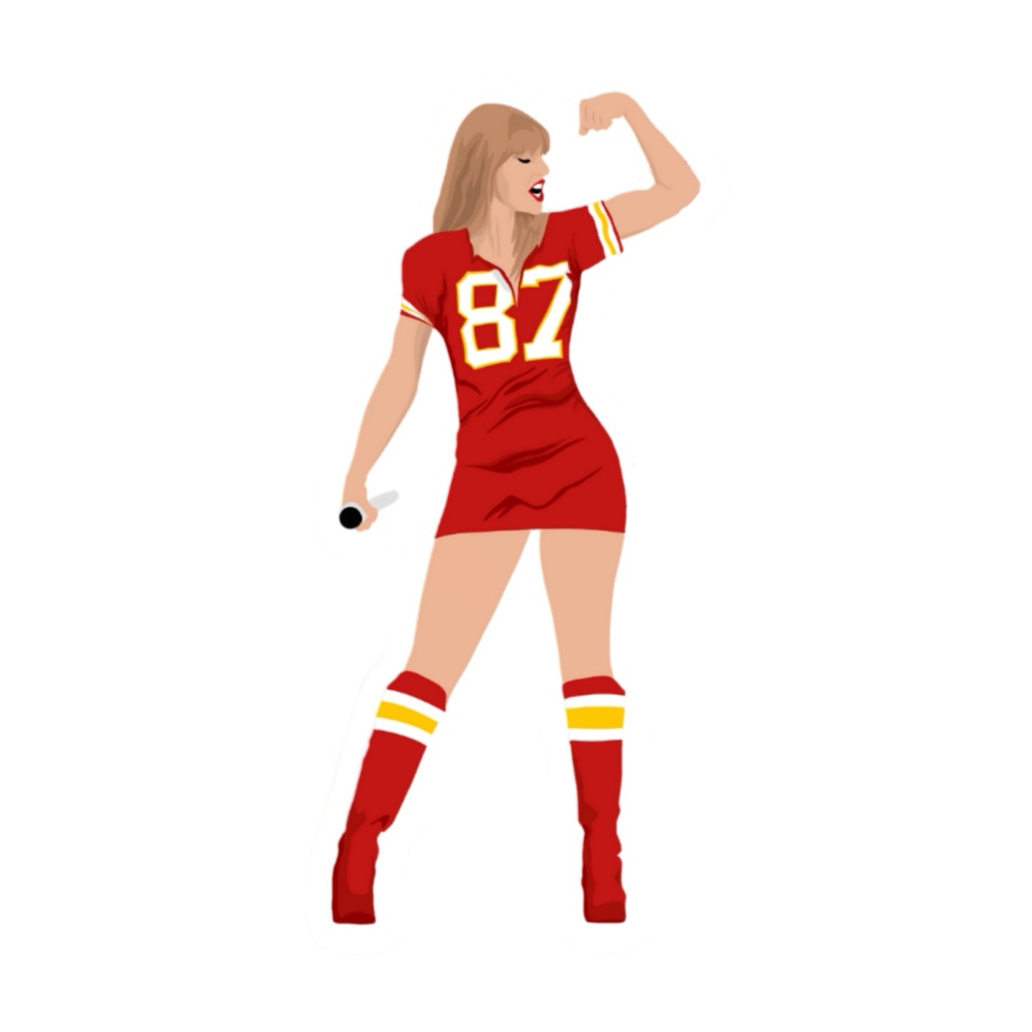 Taylor Swift Chiefs Jersey Sticker