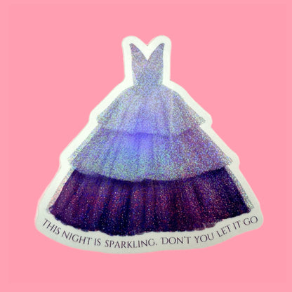 Taylor Swift Enchanting Eras Lavender Ballgown Sticker