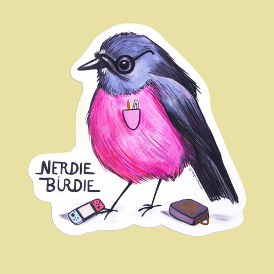 Nerdie Birdie Sticker