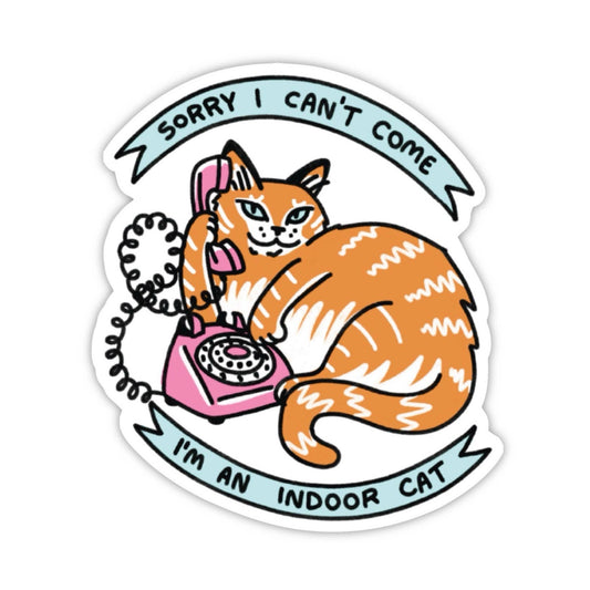 Indoor Cat Sticker