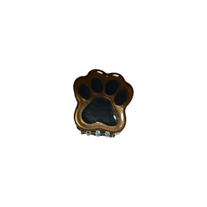 Paw Print Mini Claw Clip