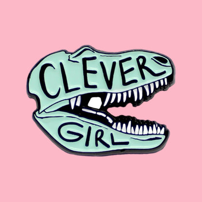 Clever Girl Enamel Pin