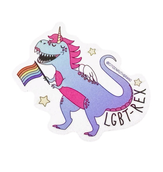 LGBT Rex Dinosaur Sticker