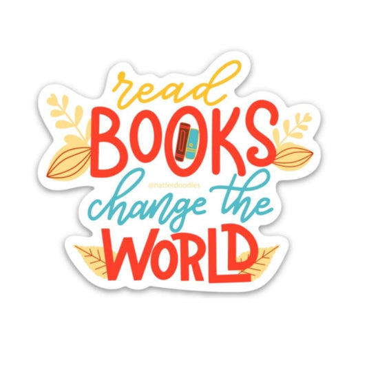 Read Books Change the World Sticker