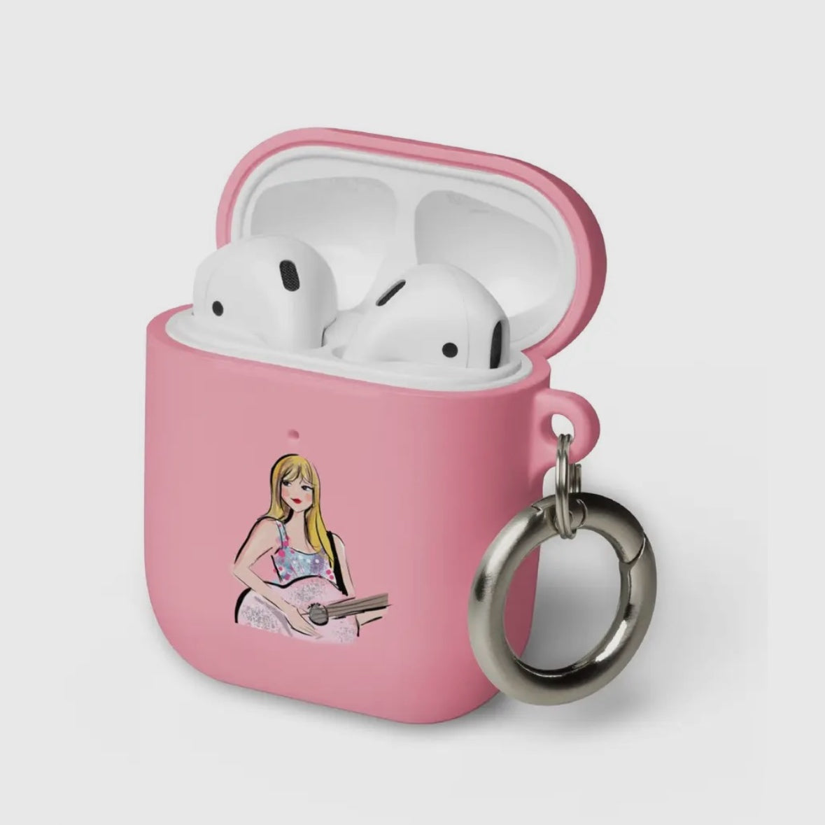 Taylor Swift Rubber Case for AirPods® (Pink)