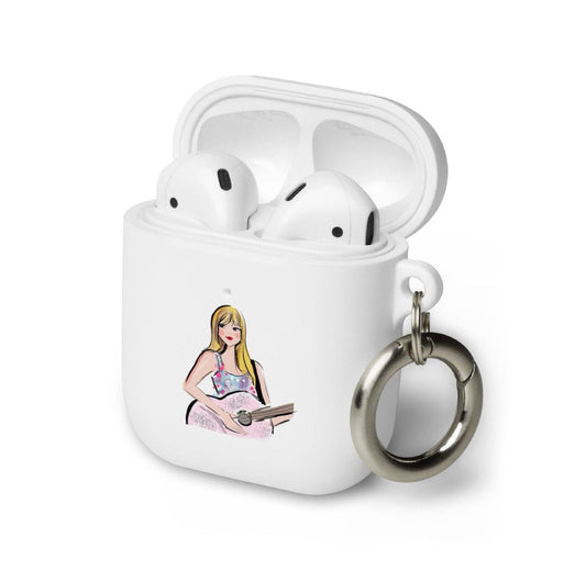 Taylor Swift Rubber Case for AirPods® (White)