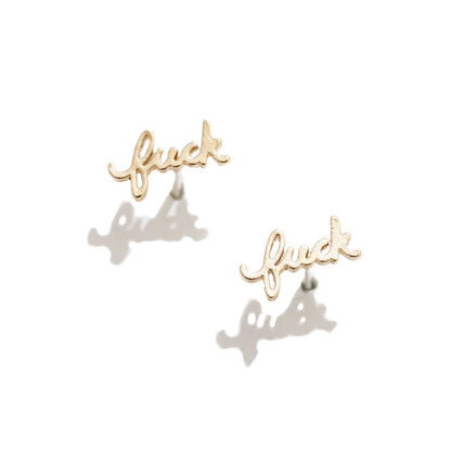 Fuck Stud Earrings