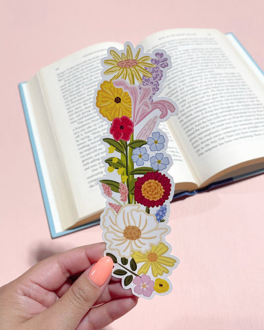 Wildflowers Die Cut Bookmark