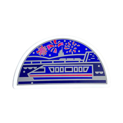 Monorail Fireworks Sticker