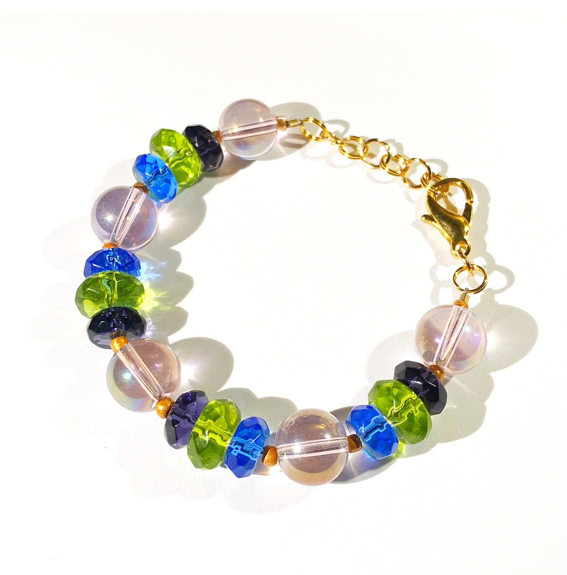 Mixed Glass Bauble Bracelet