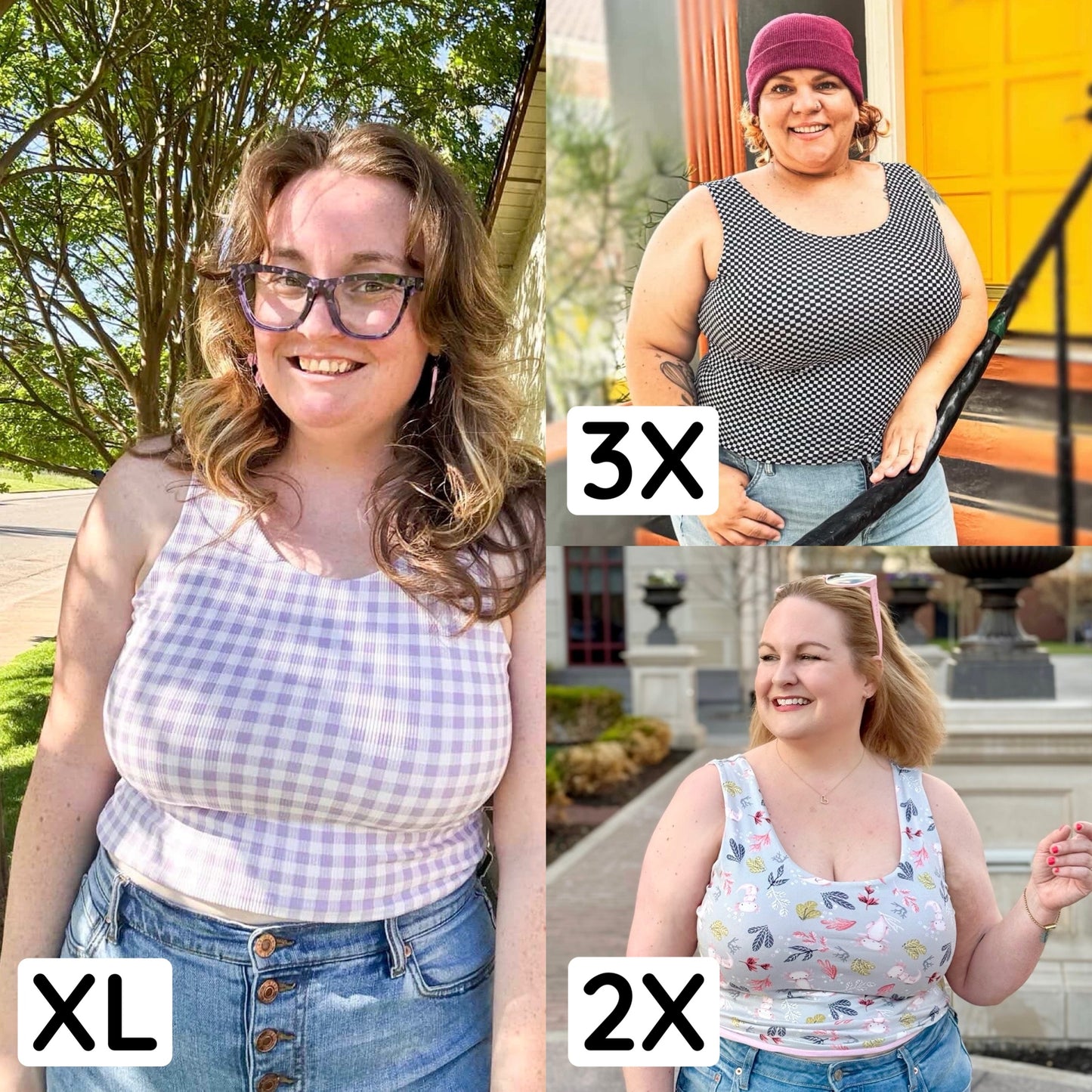 Plus Size Reversible Crop Top: Rainbow Pride / Black & White Checkered Flag