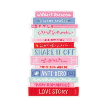 Eras Tour Book Stack Small Sticker