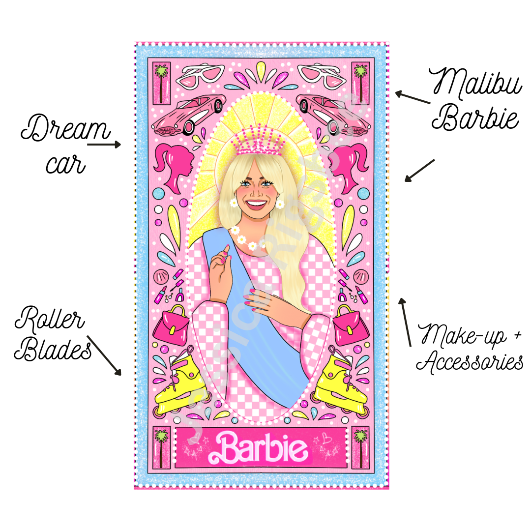 Saint Barbie Candle