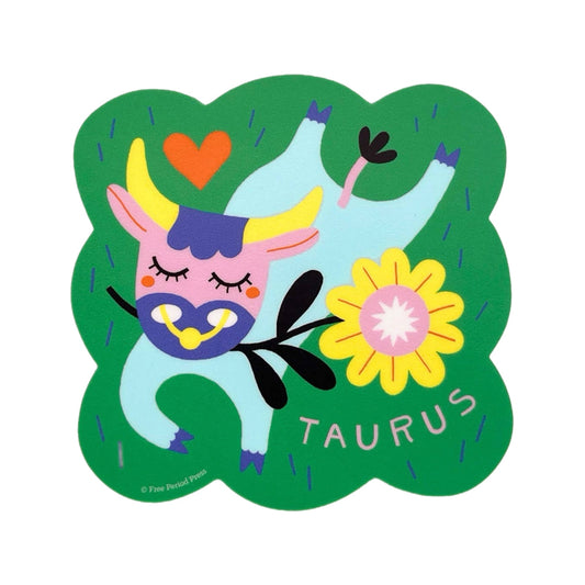 Cozy & Floral Taurus Sticker