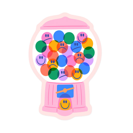 Emotional Gumball Machine Sticker