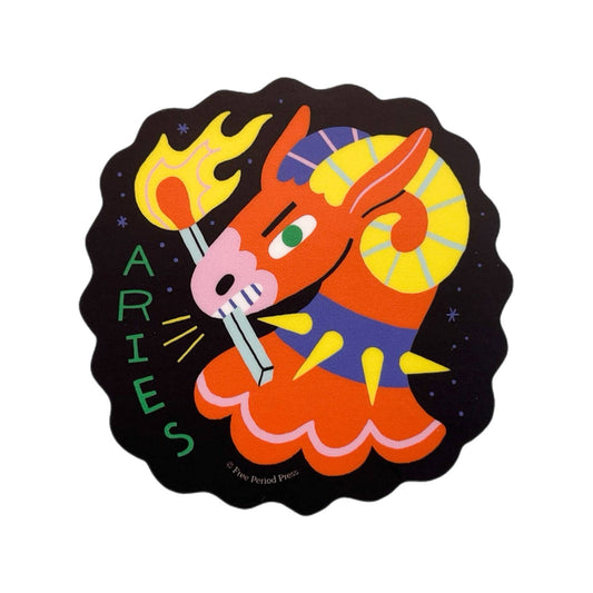 Bold & Fiery Aries Sticker