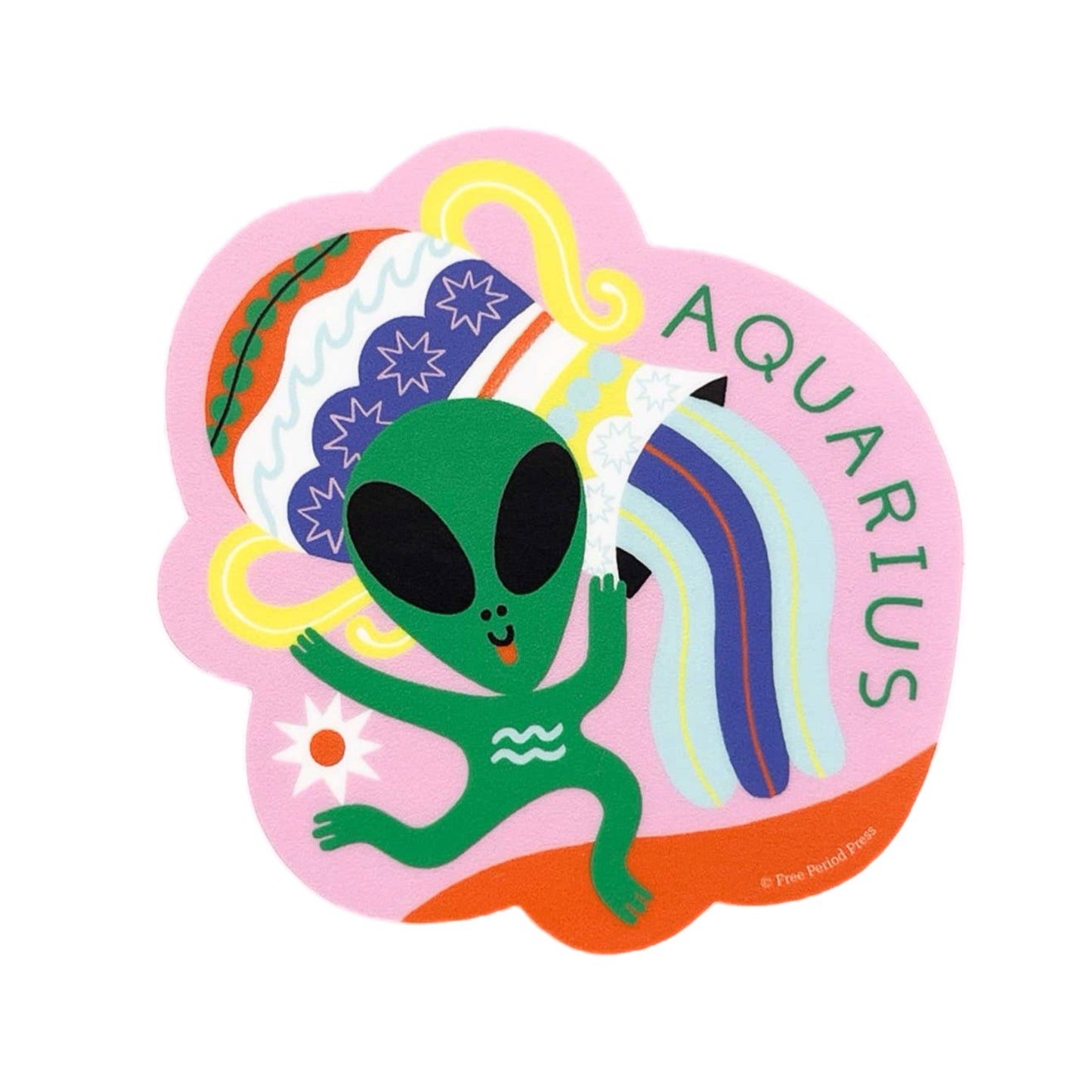 Creative & Quirky Aquarius Sticker