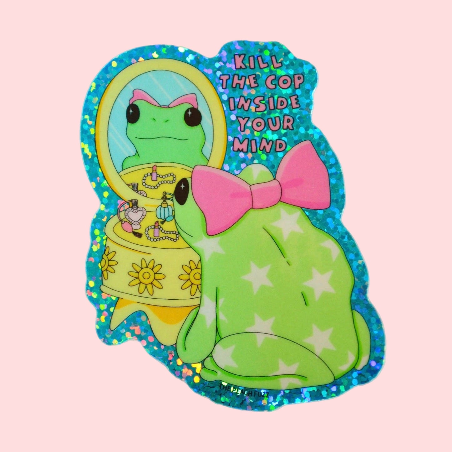 The Cop Inside Your Mind Frog Sticker