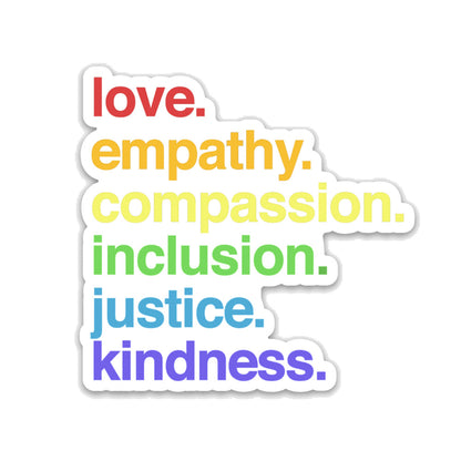 Rainbow Kindness Sticker